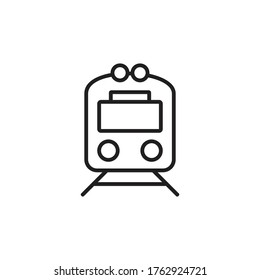 símbolo de símbolo del vector del icono del tren