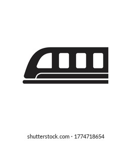 símbolo del vector del icono del tren