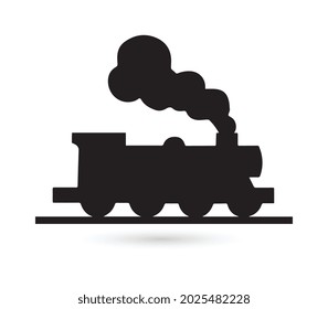 Train Icon Vector. Simple flat symbol.