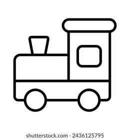 Vector de icono de tren. Ilustración estándar.