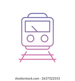 Train Icon vector stock illustration