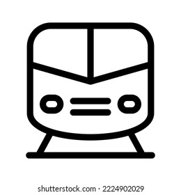 Ilustración del diseño del símbolo del vector del tren
