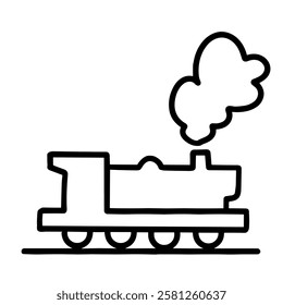 Train icon vector transportation illustration