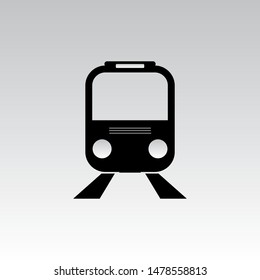 Train icon vector, transportation stmbol