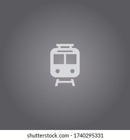 Train icon vector.Railway transportation symbol.Traviling with train illustration
