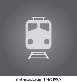 Train icon vector.Railway transportation symbol.Traviling with train illustration