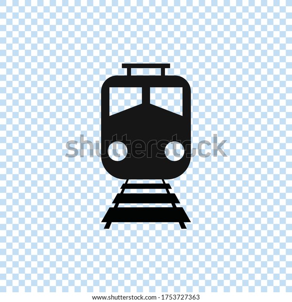 Train icon vector.Railway transportation\
symbol.Traviling with train\
illustration