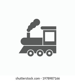 train icon, vehicle vector, transport illustration