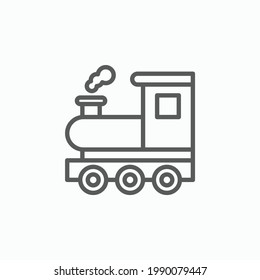 train icon, vehicle vector, transport illustration