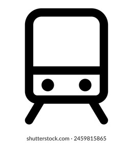 Train icon for web, app, infographic