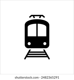 Train icon. For web design, app and UI. Vector Illustration isolated on white background, eps 10.