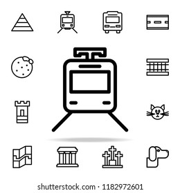 a train icon. web icons universal set for web and mobile
