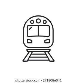 train icons outline and Flat Style,transparent background