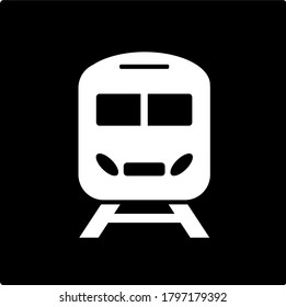 Icono del tren.vector del tren en el fondo de la ilustración .vector. Iconos de transporte.
