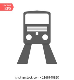 Train icon.train vector on gray background .Transport icons.transportation vector illustration