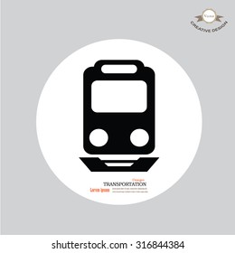 Train icon.train vector on gray background .Transport icons.transportation vector illustration 
