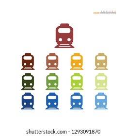 Train icon.train.vector illustration.    