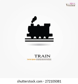 Train icon.train.vector illustration.    