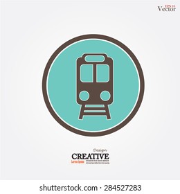 Train icon.train.vector illustration.    