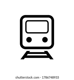 Zugsymbol.Transport flach Symbol. Transportvektorgrafik