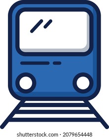 Train illustration icon design flat