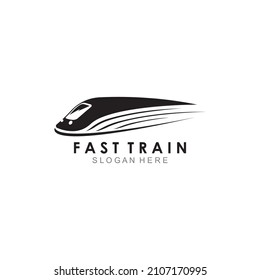 Train illustration logo vector flat design