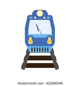 Train illustration on the white background. Vector illustration
