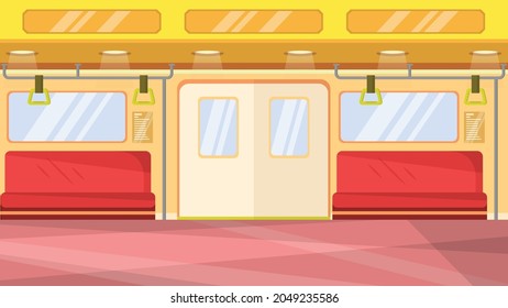 futuristic train interior