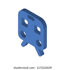 Train isometric left top view 3D icon