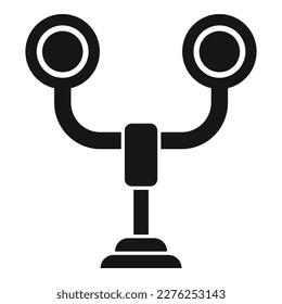 Train lights icon simple vector. Railway platform. Travel ticket