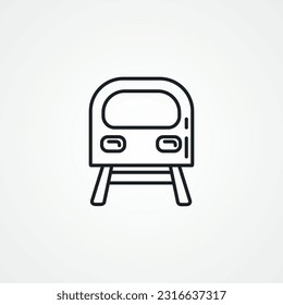 train line icon. train line icon.