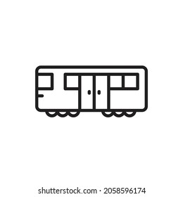 Train line icon. high quality icons suitable for transportation graphic assets, internet, web design, apps, drawing and coloring books, print media, etc. EPS 10 vector icon on a white background.