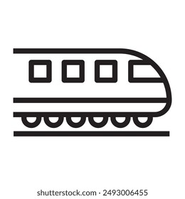 Icono de la línea de tren. Ilustración vectorial.