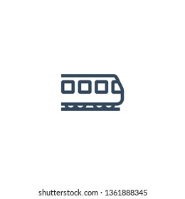Train line icon for web and mobile