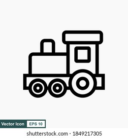 Train line icon for web, mobile and infographics. Vector black icon isolated on white background.