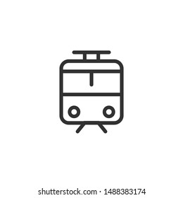 Train  - Line Vector Icon