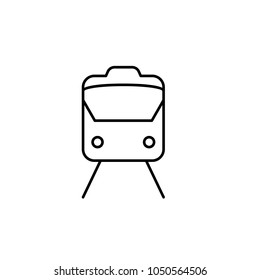 Train line web icon. Transport web line icon. Web line icon.