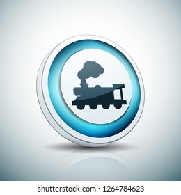 Train locomotive button