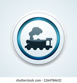 Train locomotive button
