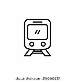 Train, locomotive line icon design concept 