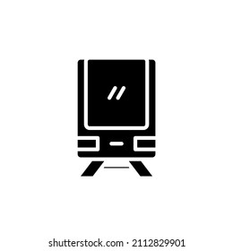 Zug, Lokomotive, Transport Solid Icon Vektorgrafik Logo Vorlage. Geeignet für viele Zwecke.