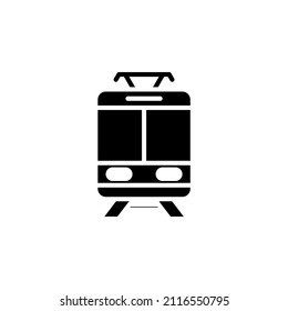 Train, Locomotive, Transport Solid Icon Design Concept. Suitable for Any Purposes