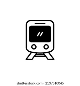 Zug, Lokomotive, Transport Solid Line Symbol Vektorgrafik Logo Vorlage. Geeignet für viele Zwecke.