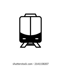 Train, Locomotive, Transport Solid Line Icon Vector Illustration Logo Template. Suitable For Many Purposes.