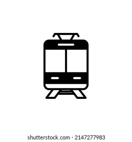 Train, Locomotive, Transport Solid Line Icon Vector Illustration Logo Template. Suitable For Many Purposes.