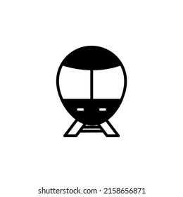 Train, Locomotive, Transport Solid Line Icon Vector Illustration Logo Template. Suitable For Many Purposes.