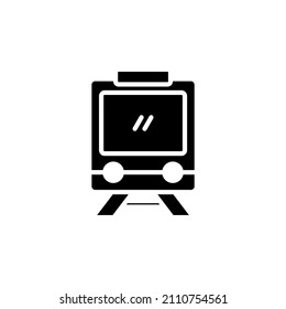 Train, Locomotive, Transport Solid Vector Icon Design Concept, Suitable For Any Purposes.