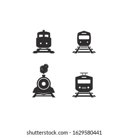 Train logo concept icon illustration design