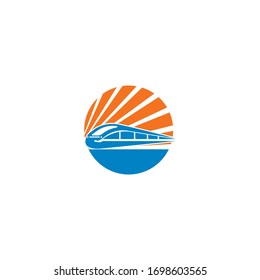 Train Logo Design Template. Vector Illustration

