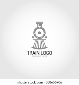 Train Logo Design Template. Vector Illustration.